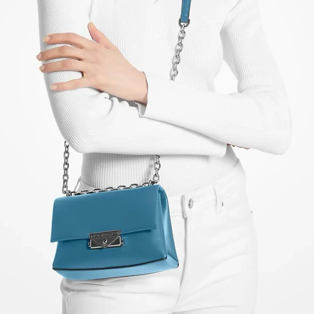 NWT! MICHAEL KORS Cece Teal Handbag, Small, MSRP.$448